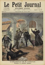 Assassination of Antonio Canovas del Castillo, Prime Minister of Spain, 8 August 1897